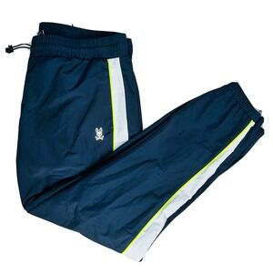 Psycho‎ Bunny 2XL Wasco Color Block Nylon Track Pants Navy Blue NWT